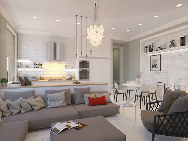 Уютная трехкомнатная квартира в духе французского кантри | homify