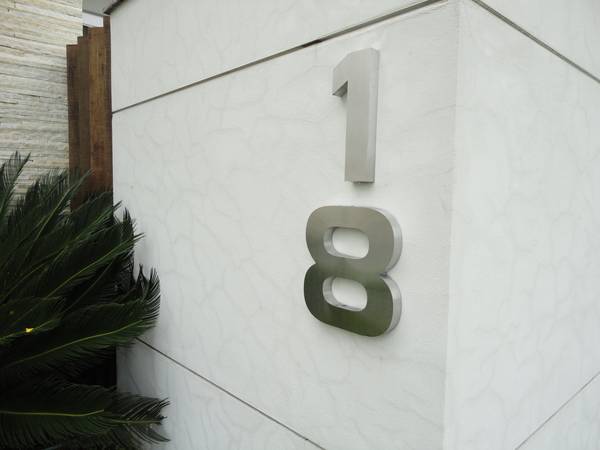Números de casas modernas