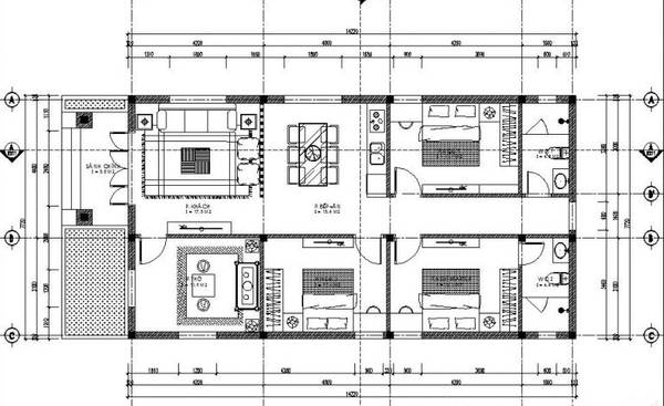 Khám phá các mẫu thiết kế nhà 1 tầng 3 phòng ngủ đẹp khiến bạn đứng ngồi  không yên TIN61186 - Kiến trúc Angcovat