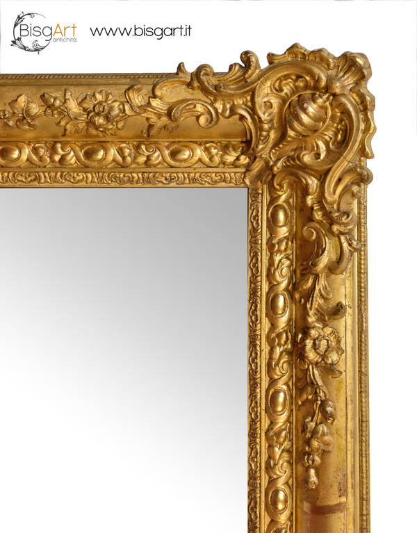 Specchio antico cornice oro