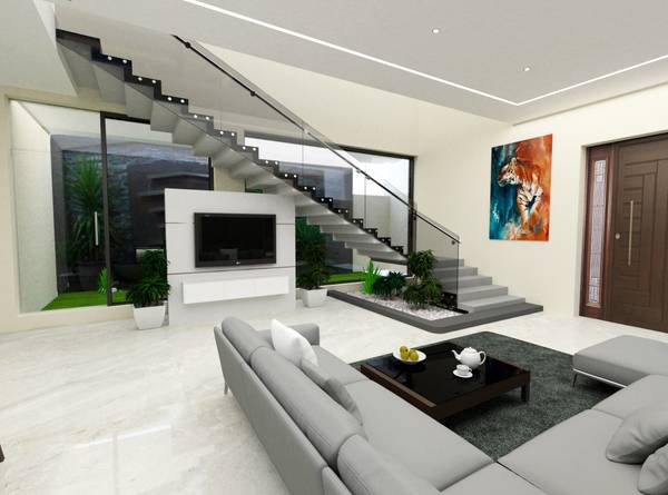 4 BHK Flat Interior Design: Best Duplex Home Design Ideas by Livspace