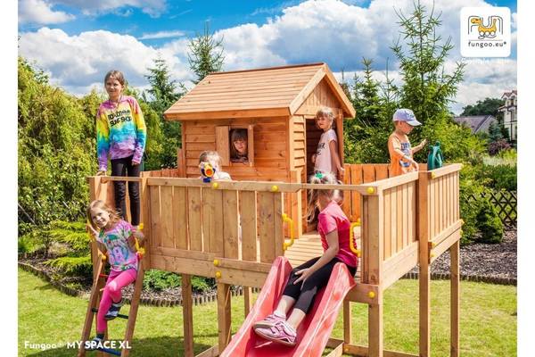 Parco Giochi da esterno in legno per Bambini FUNGOO