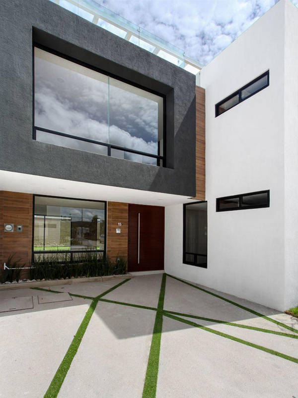 Fachadas de casas modernas minimalistas · Linea ELIXIO · 2 y 3 pisos con  Roof Garden | homify