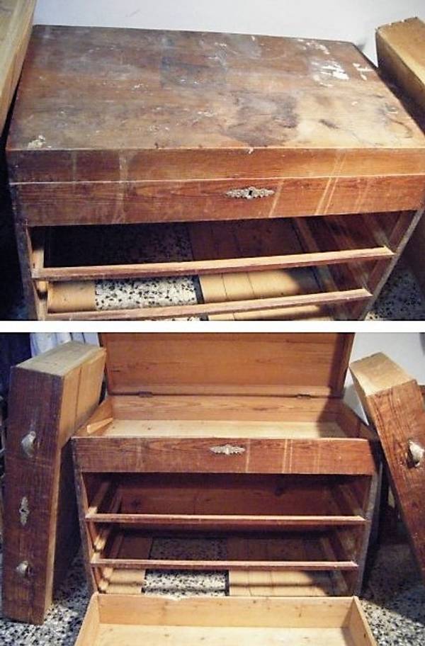 Restauración muebles antiguos: Baúl con cajones. | homify