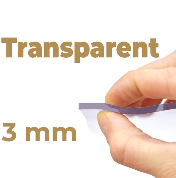 Tischfolie transparent nach Maß 2mm mattiert