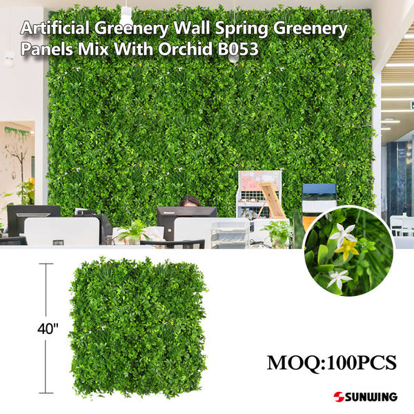 Plastic Artificial Vertical Grass Green Wall, For Decoration