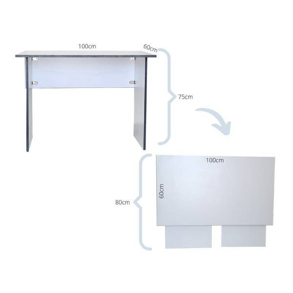 Flat folding shop desk