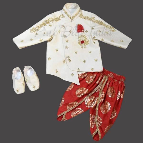 Latest Traditional Indian Silk Dhoti with Jacket For Baby Boy homify